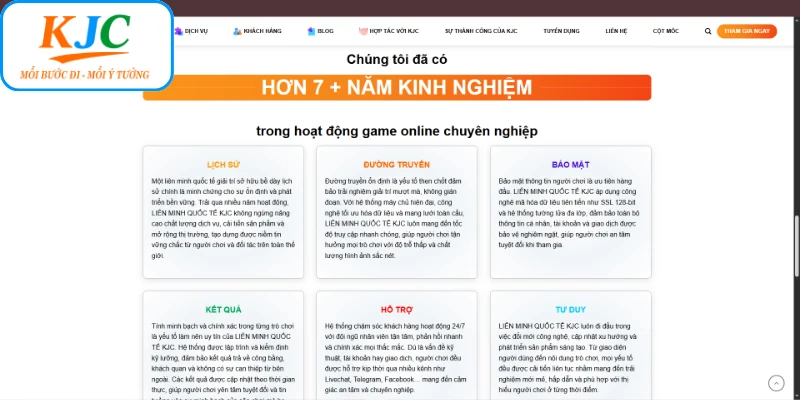 Lịch sử phát triển và hình thành KJC